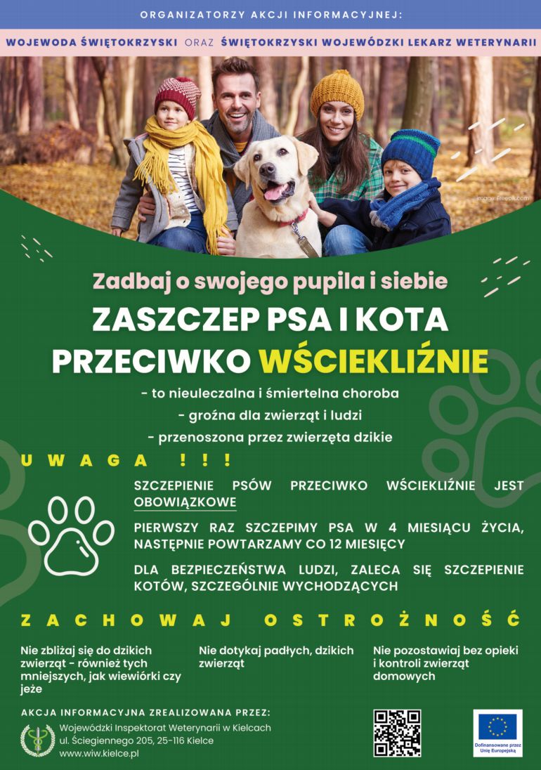 Zaszczep psa i kota przeciwko wściekliźnie