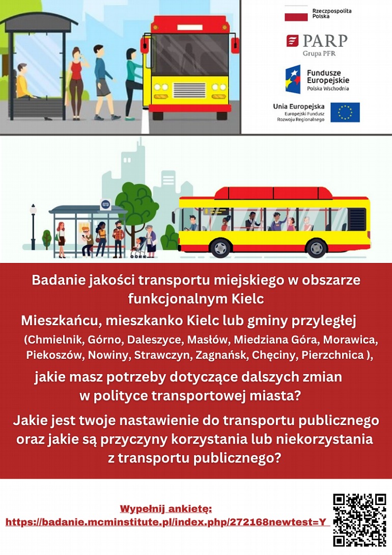 Ankieta - Badanie jakości transportu miejskiego w obszarze funkcjonalnym Kielc 