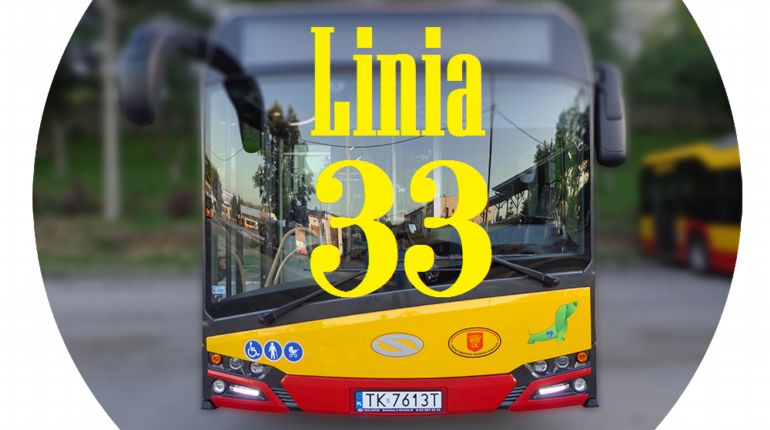 Komunikat ZTM Kielce - czasowe utrudnienia w kursowaniu autobusów linii 33 do Mójczy