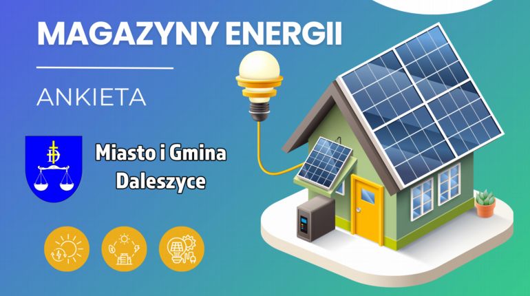 Nowy projekt Gminy Daleszyce – dofinansowanie magazynów energii dla mieszkańców.