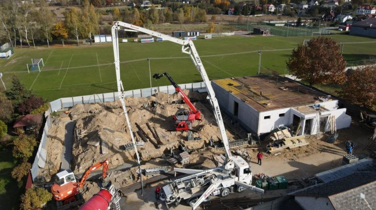 W Daleszycach trwa budowa nowej siedziby Miejsko-Gminnego Ośrodka Kultury i hali sportowej! 