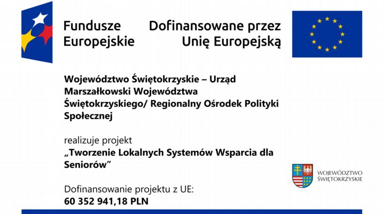 Projekt ,,Tworzenie lokalnych systemów wsparcia dla seniorów”