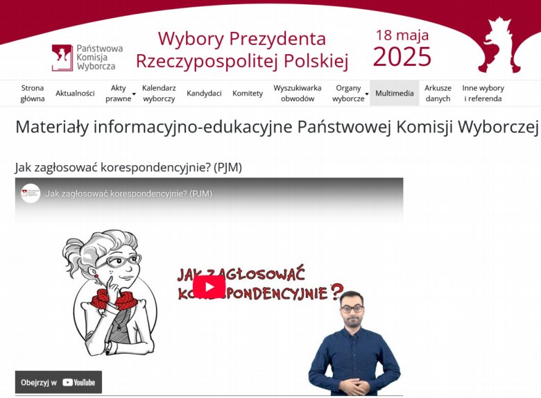 PKW Prezydent edukacja